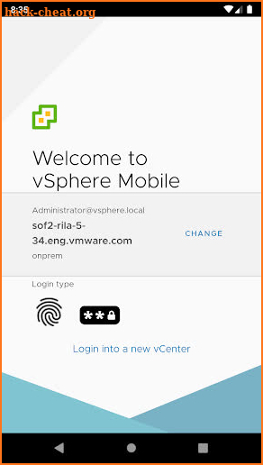 vSphere Mobile Client screenshot