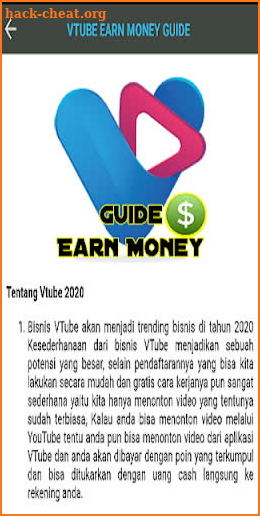 Vtube Money Guide screenshot