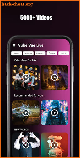 Vube Vue Live screenshot