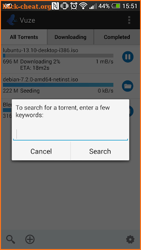 Vuze Torrent Downloader screenshot