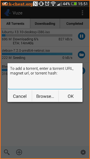 Vuze Torrent Downloader screenshot