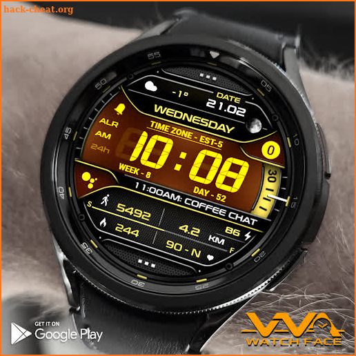 VVA19 Digital info Watch face screenshot