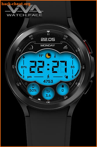 VVA25 Digital Watch face screenshot