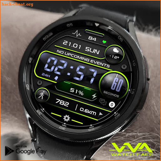 VVA58 Sport Digital Watch face screenshot
