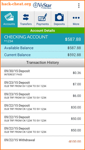 VyStar Mobile Banking screenshot