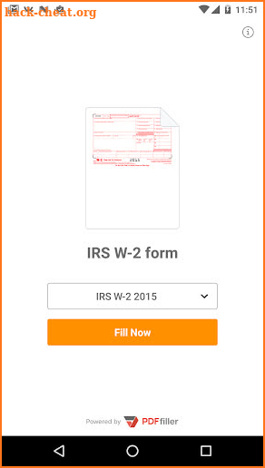 W-2 PDF Form for IRS: Sign Income Tax eForm screenshot