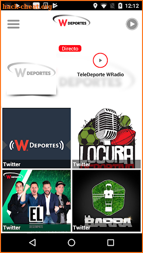 W Deportes México screenshot