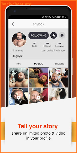 W | Bear : Gay Bear's Chat App screenshot