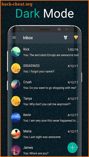 wa dark mode messenger 2020 screenshot