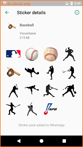 WA Sticker Sports screenshot