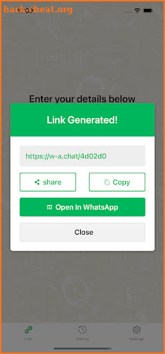 WA Tidbit - WA Link Generator screenshot