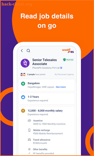 Waahjobs - Job Search in India screenshot