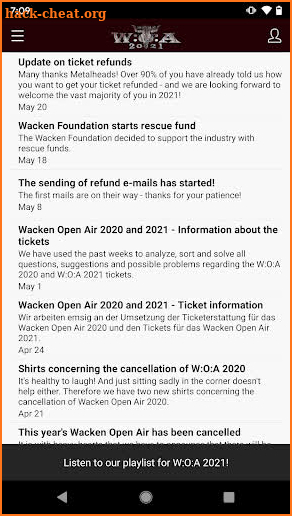 Wacken Open Air 2021 screenshot