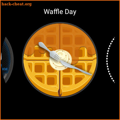 Waffle Day Watch Face screenshot
