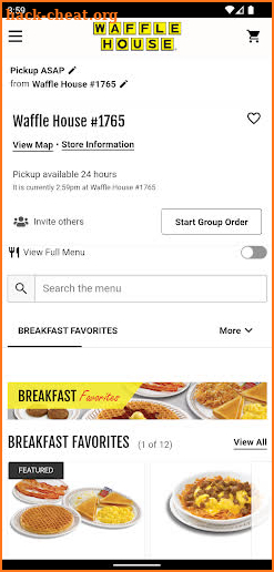 Waffle House Ordering screenshot