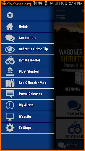 Wagoner County OK Sheriff screenshot