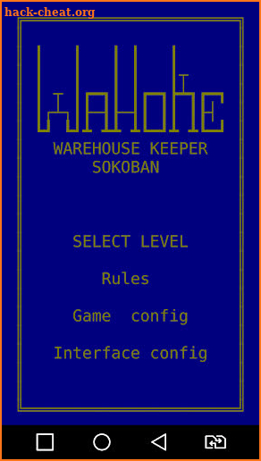 WaHoKe (Sokoban in ASCII) screenshot