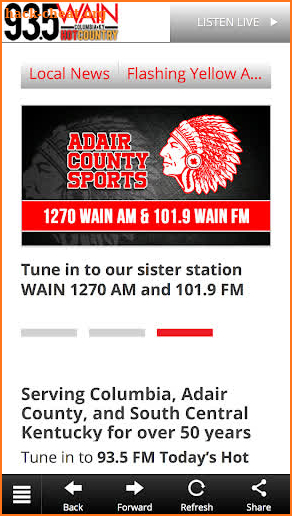 WAIN Radio screenshot