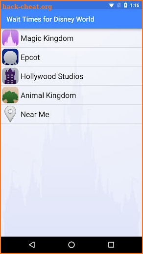 Wait Times for Disney World screenshot