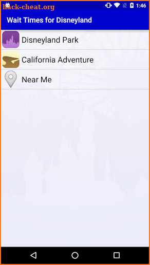 Wait Times for Disneyland screenshot