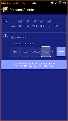 Wakeup Light Alarm Clock screenshot
