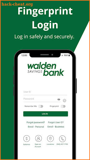 Walden Savings Bank screenshot