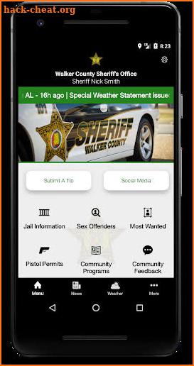 Walker County Sheriff's Office screenshot