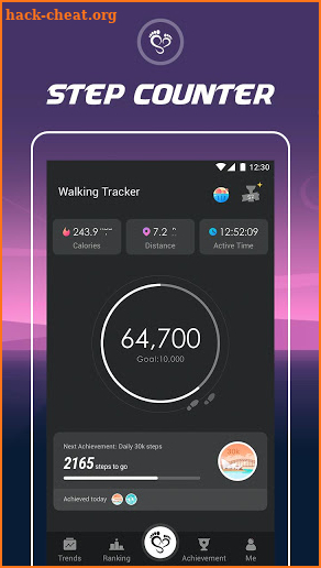 Walking Tracker – Free Step Counter & Pedometer screenshot