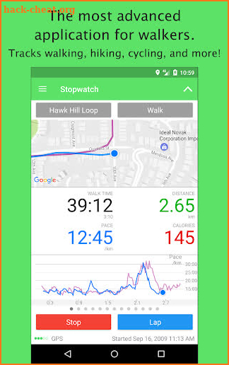 Walkmeter GPS Pedometer - Walking, Running, Hiking screenshot