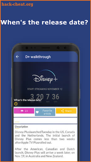 Walkthrough for Disney Plus screenshot
