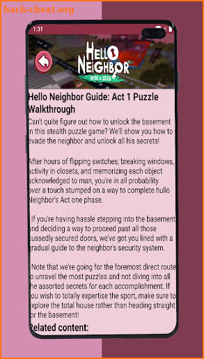 Walktrough  Hi Alpha Neighbor Secret game  2020 screenshot