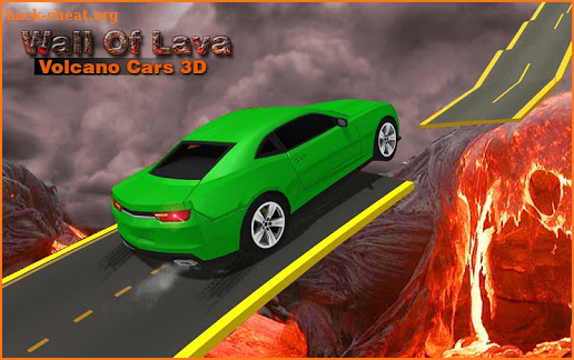 Wall Of Lava Volcano Cars 3D screenshot