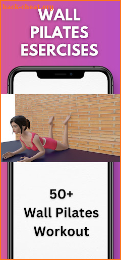 Wall Pilates workout at home screenshot