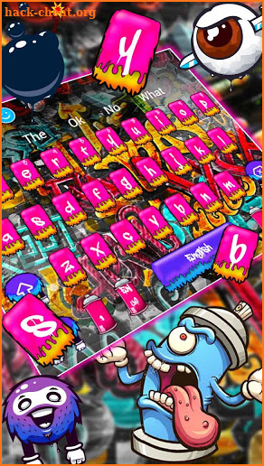Wall Street Graffiti Keyboard Theme screenshot