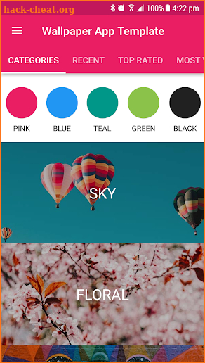 Wallpaper App Template screenshot