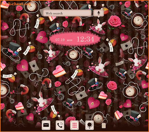 Wallpaper Dark Alice in Wonderland Theme screenshot