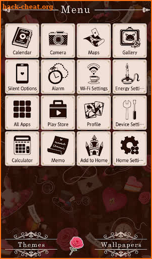 Wallpaper Dark Alice in Wonderland Theme screenshot