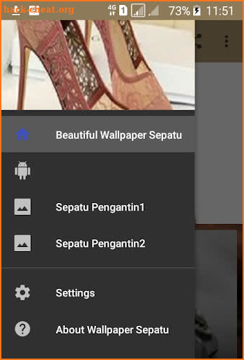 Wallpaper Sepatu Pengantin screenshot