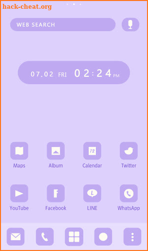 Wallpaper Simple Pastel Color (Lavender) Theme screenshot
