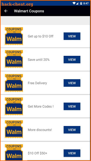 Walmart Coupons screenshot