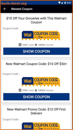 Walmart Coupons screenshot