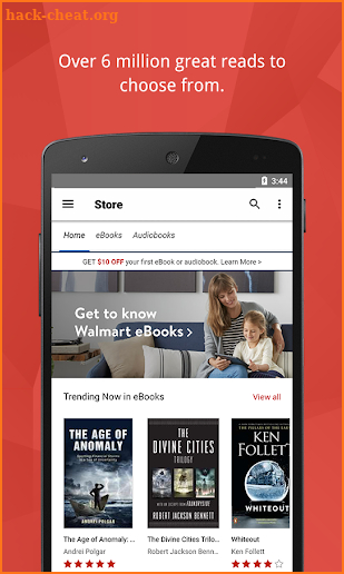 Walmart eBooks screenshot