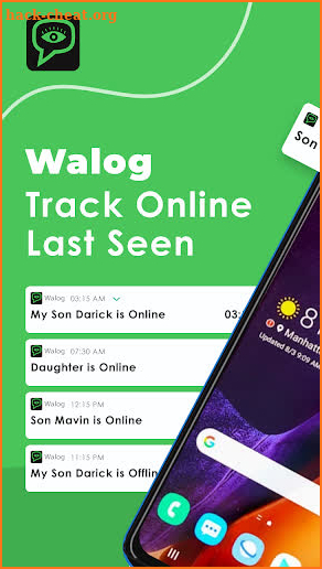 Walog Last Seen Online Tracker screenshot
