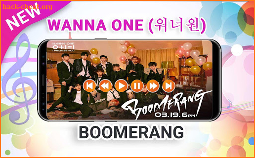 Wanna One BOOMERANG screenshot