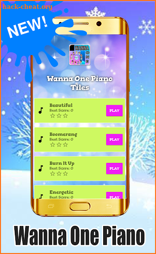 Wanna One Piano TIles screenshot