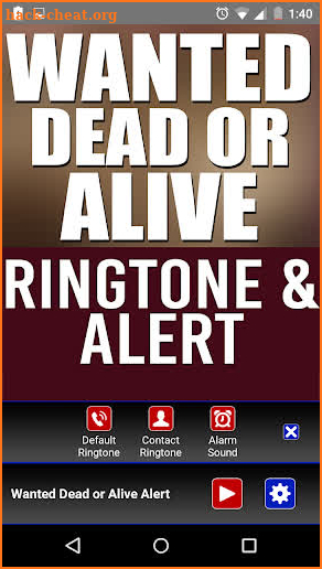 Wanted Dead Or Alive Ringtone screenshot