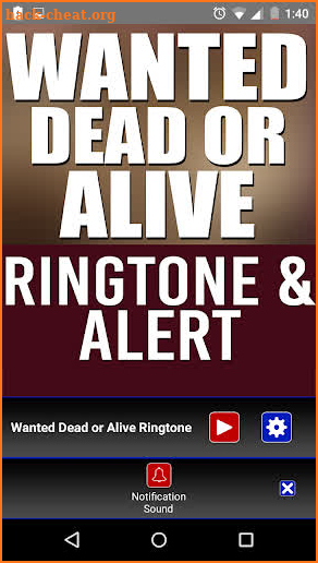 Wanted Dead Or Alive Ringtone screenshot