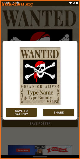 Wanted Poster Anime screenshot