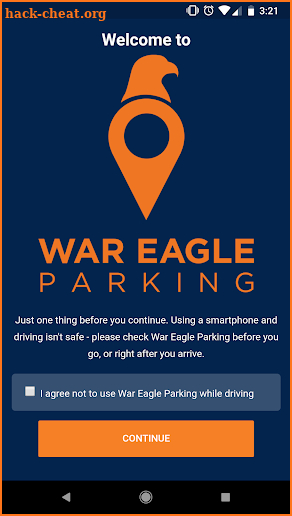 War Eagle Parking - Auburn parking status screenshot