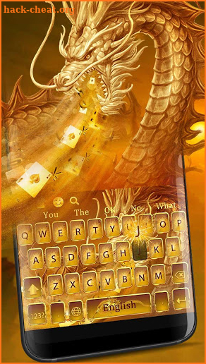 War gold dragon keyboard theme screenshot